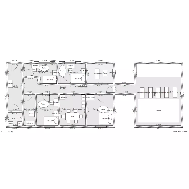 Maison Kermo!. Plan de 