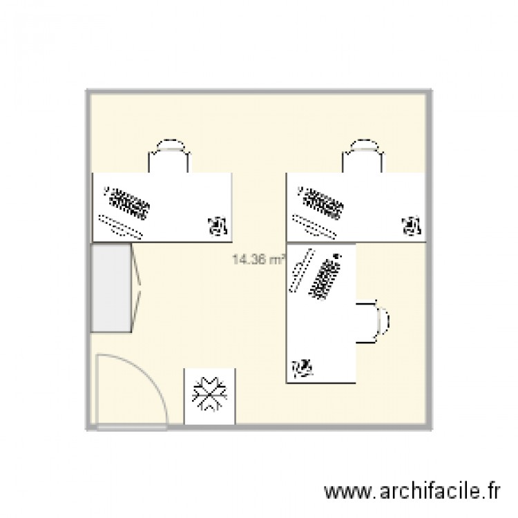 Bureau 26 AH. Plan de 0 pièce et 0 m2