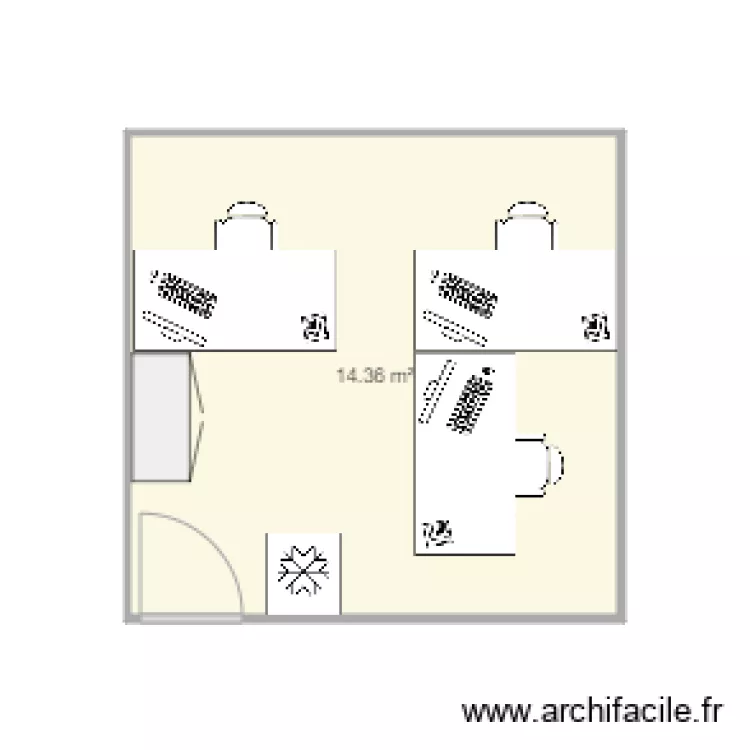 Bureau 26 AH. Plan de Bureau 26 AH. Plan de