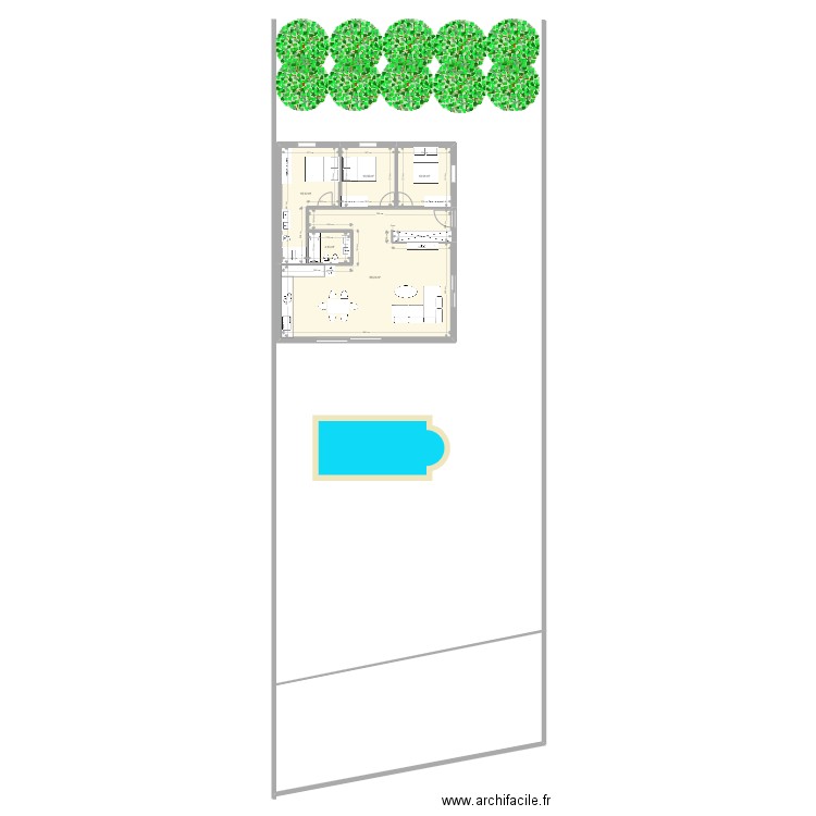 Maison PT2. Plan de 5 pièces et 98 m2