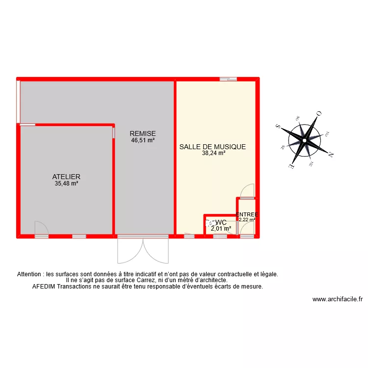 BI 10421 DEPENDANCES . Plan de 