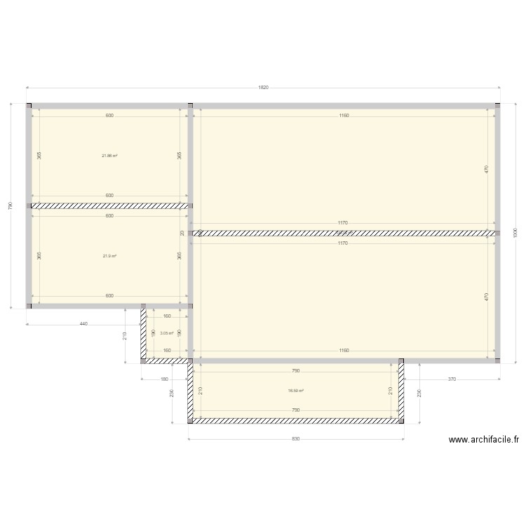 SCI SAINT ANDRE VS 4 ET 5. Plan de 5 pièces et 172 m2