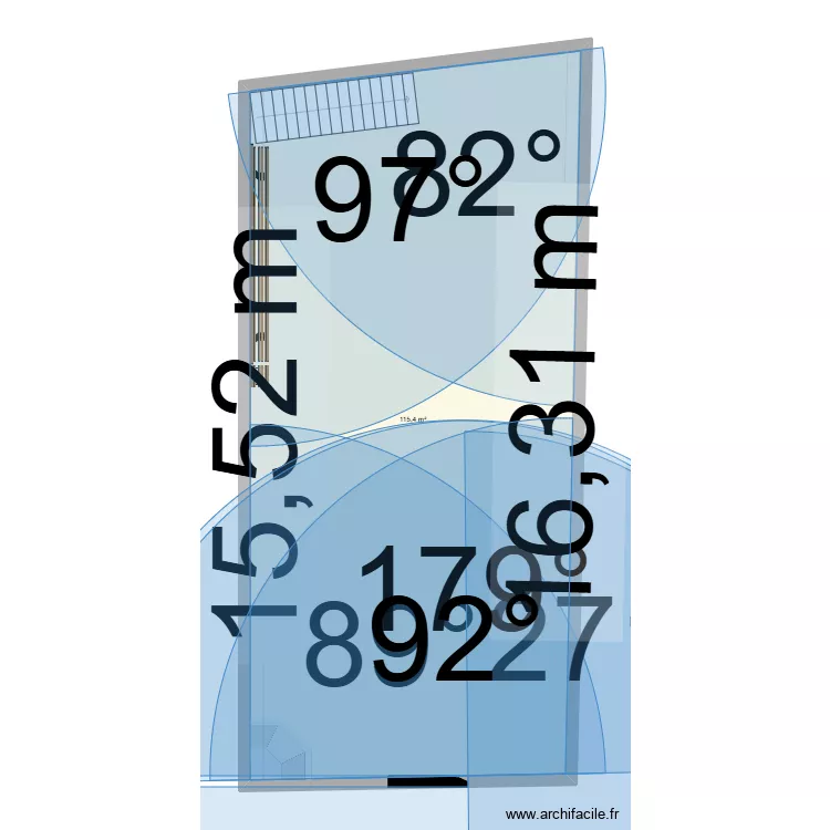 Nouveau salle mariage. Plan de 1  et 115 m²
