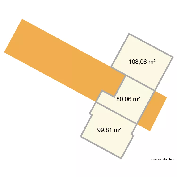 2 rxtrncukik. Plan de 3  et 288 m²