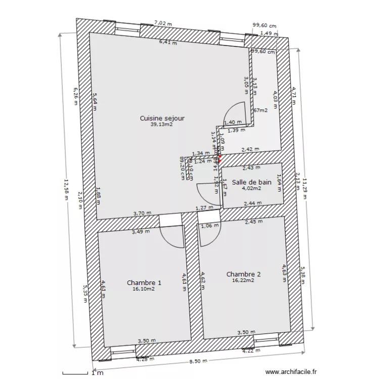 49 chateauneuf second étage. Plan de 49 chateauneuf second étage. Plan de