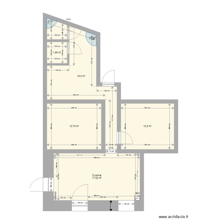 cuisineSDB Cote. Plan de 0 pièce et 0 m2