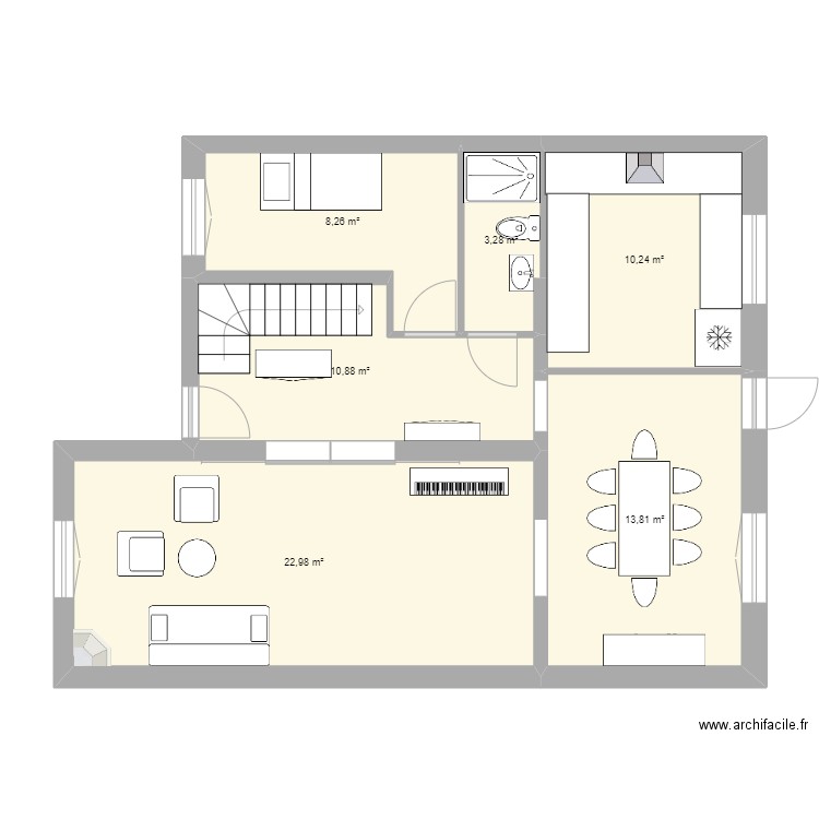 RdC. Plan de 0 pièce et 0 m2