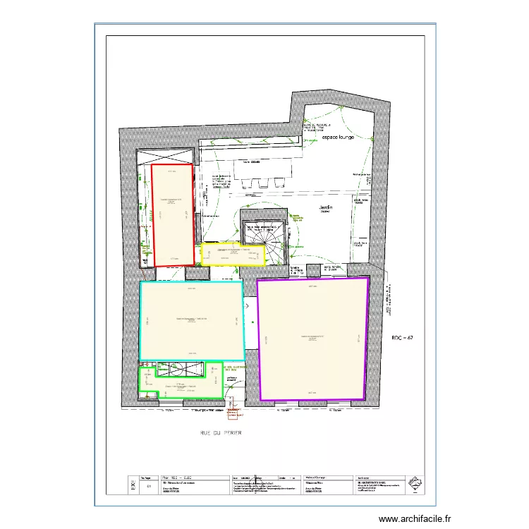 Plan St&eacute; FAGARD. Plan de 