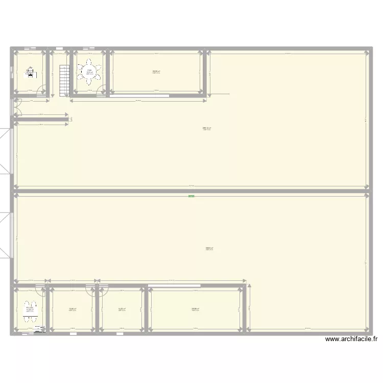 run propret&eacute;. Plan de 