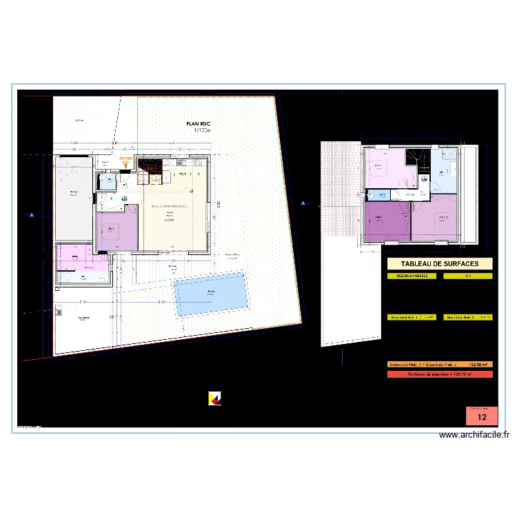 MAISON GASNET. Plan de 