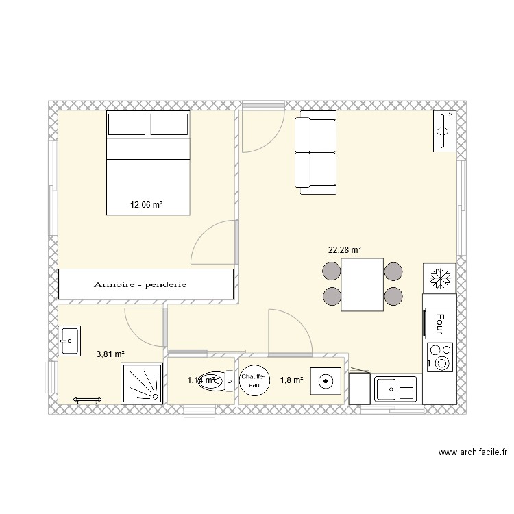 Maison bois. Plan de 0 pièce et 0 m2