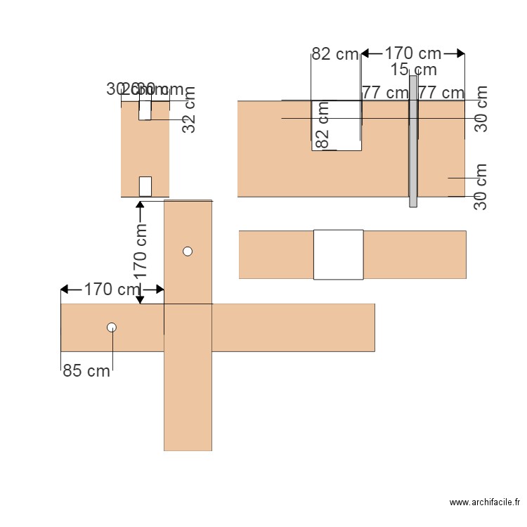 coupe piscine . Plan de 0 pièce et 0 m2