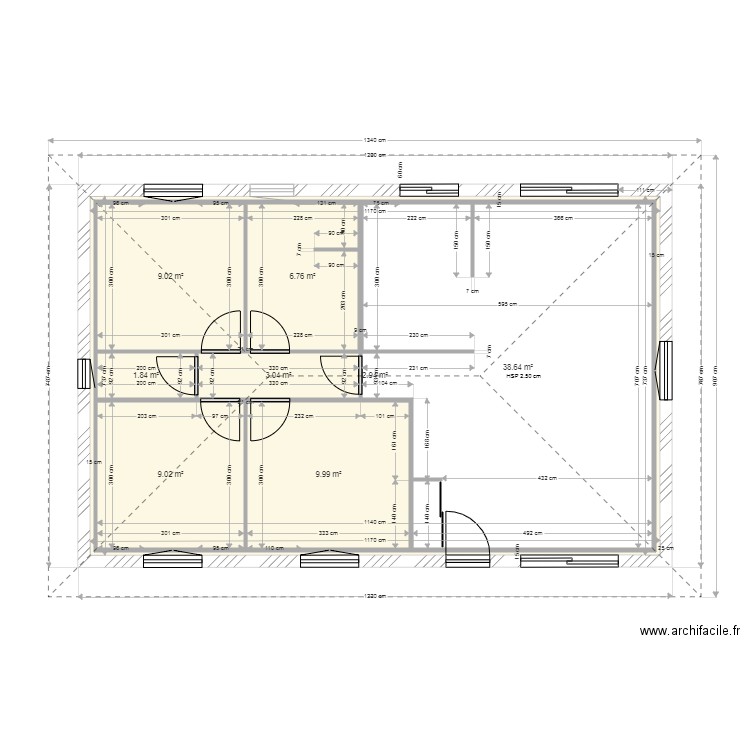 residence principale 80m2 toiture. Plan de 0 pièce et 0 m2