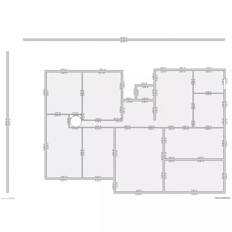 maison bois. Plan de 