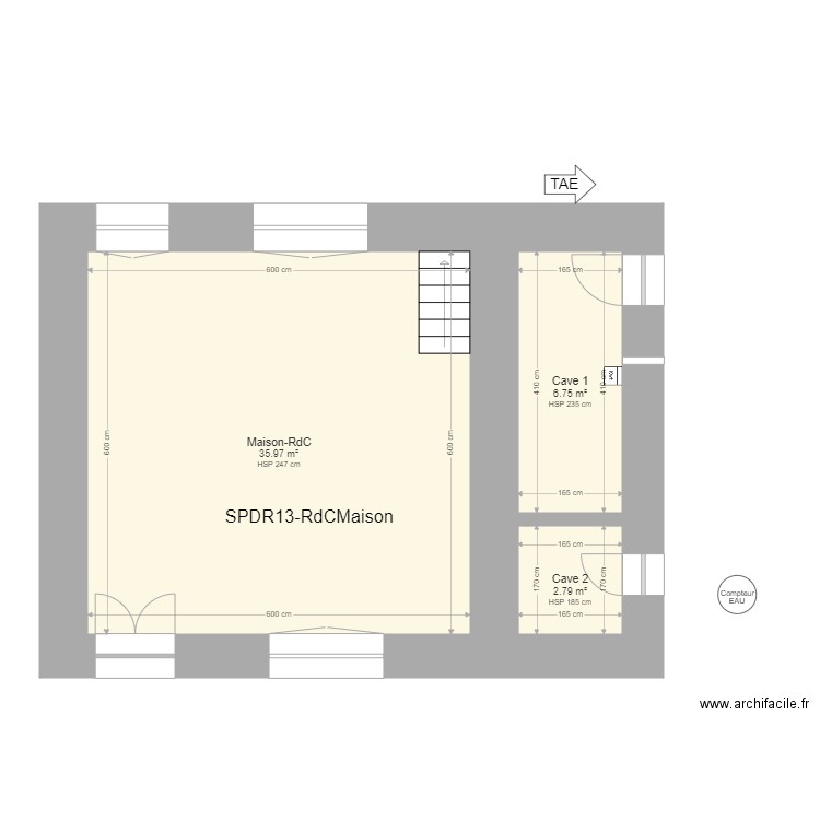 SPDR13-Energie_AssainisstTAE_1. Plan de 3 pièces et 46 m2