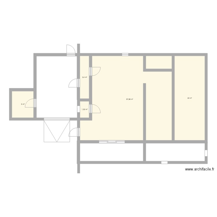 PLAN MAISON ARTIGUELOUTAN. Plan de 0 pièce et 0 m2