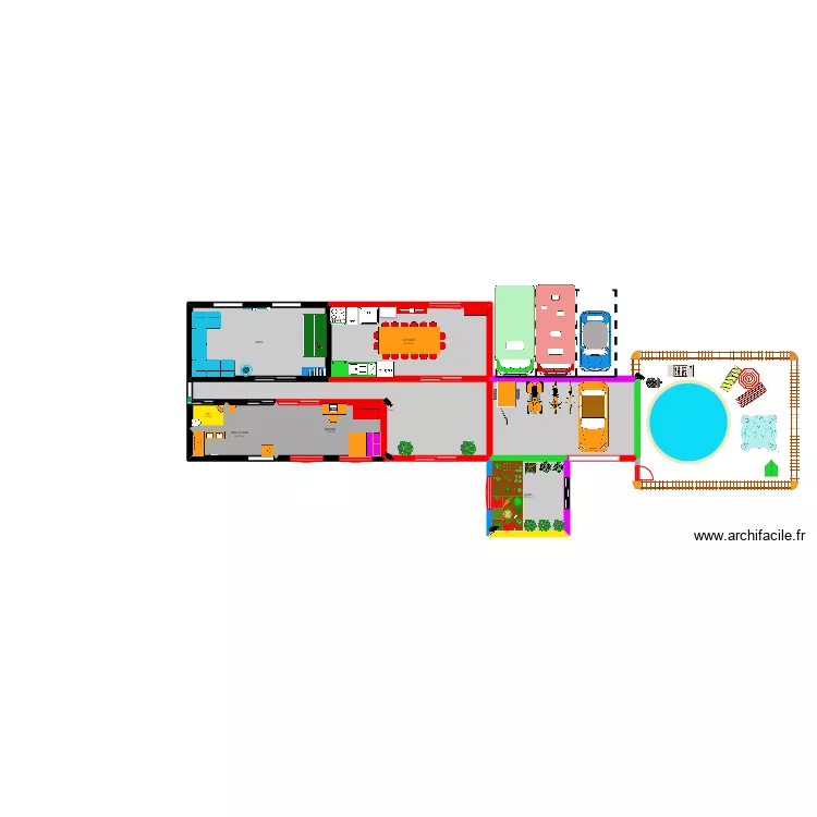 villa top. Plan de villa top. Plan de