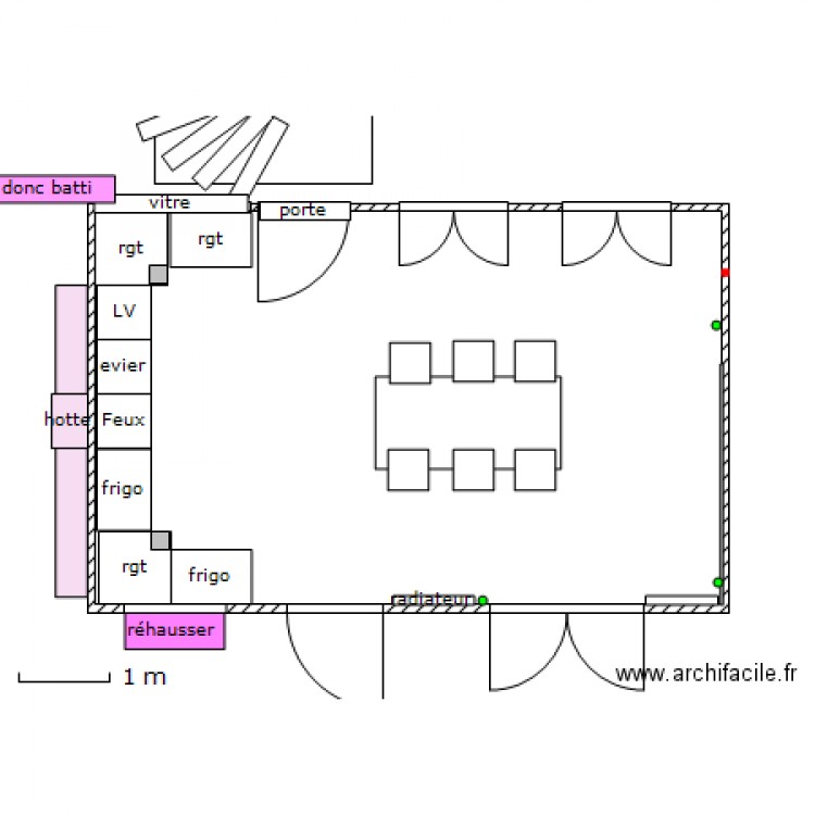 CUISINE dans VERANDA  Pas mal. Plan de 0 pièce et 0 m2