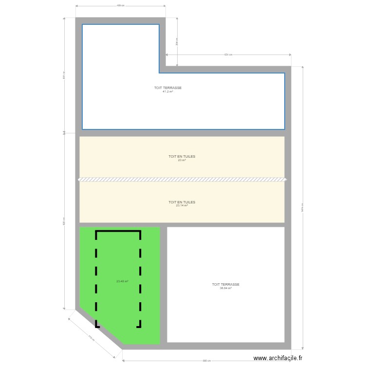 PLAN TOIT. Plan de 0 pièce et 0 m2