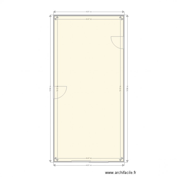 plan local VHB. Plan de 0 pièce et 0 m2