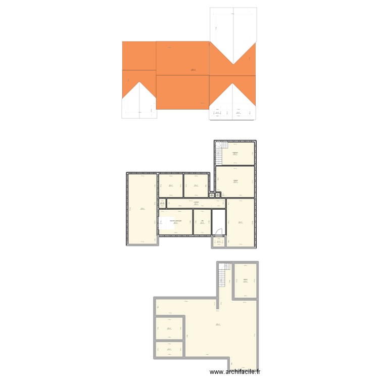 maison grand pap. Plan de 20 pièces et 419 m2