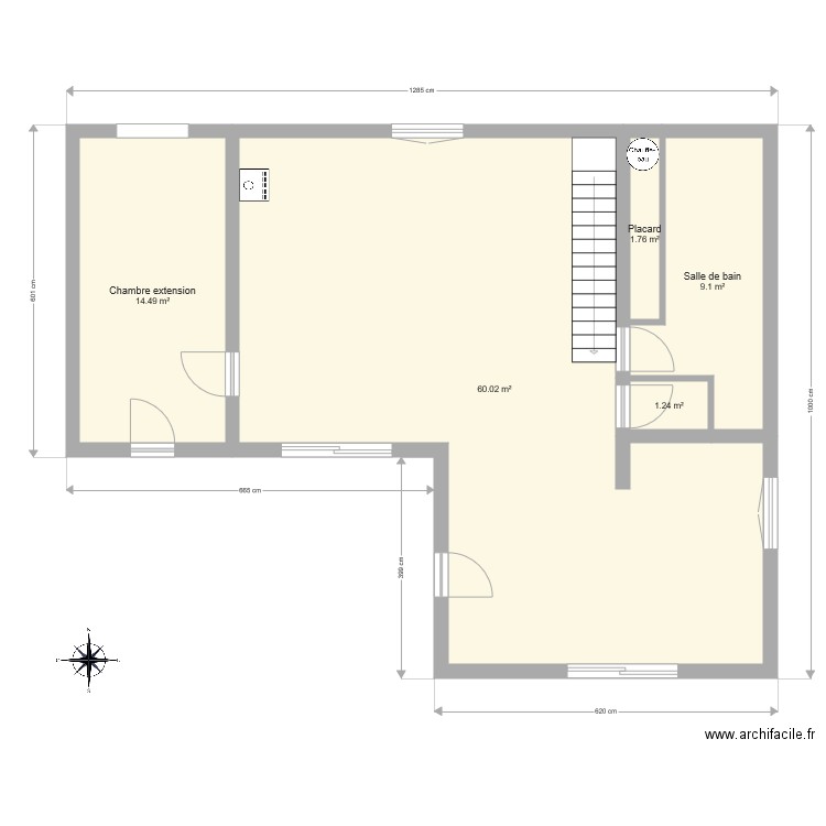 langoniant rdc. Plan de 0 pièce et 0 m2