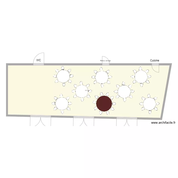 Domaine de L'Hospital. Plan de 