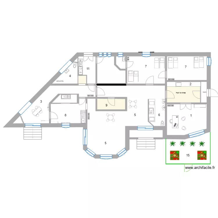 MICRO CRECHE  Ma Deuxi&egrave;me Maison. Plan de 