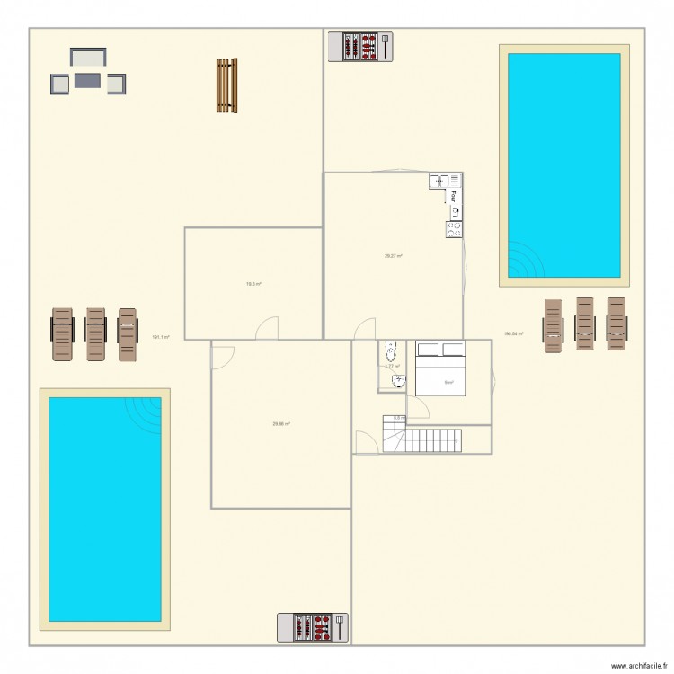 Maison djerba 1. Plan de 0 pièce et 0 m2
