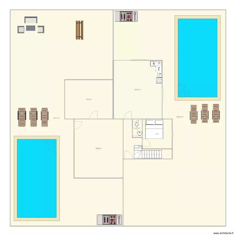 Maison djerba 1. Plan de 