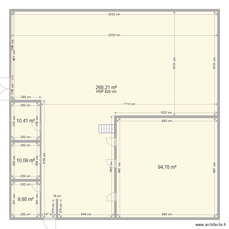 Grasse. Plan de 5 pièces et 393 m2