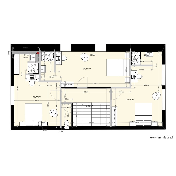 Plan La Villa Zen - 1ER V3. Plan de 4 pièces et 71 m2