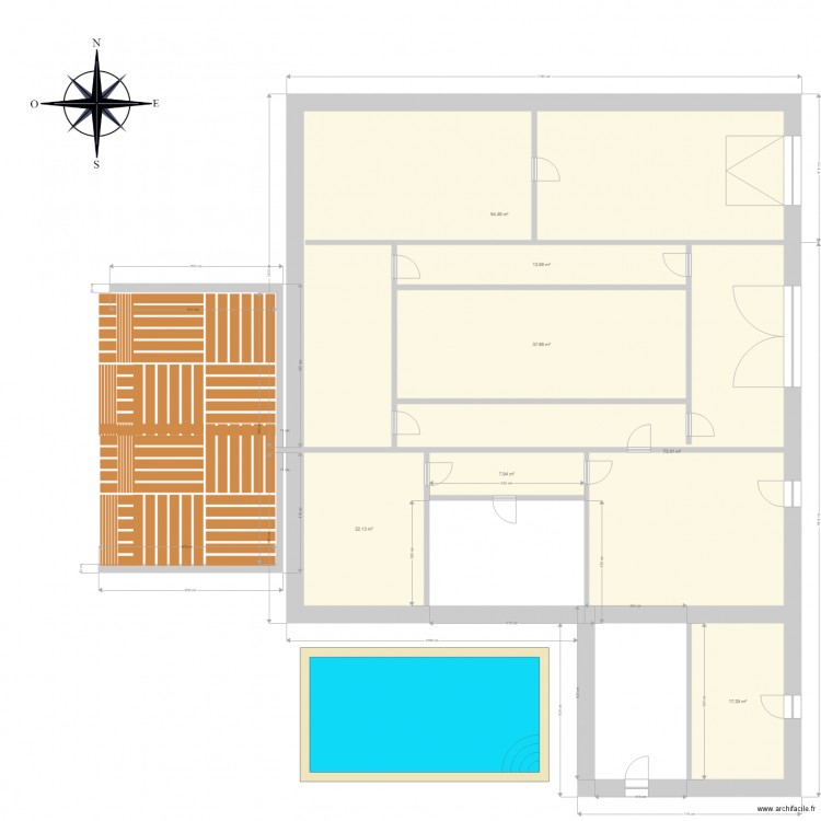 maison neuve Nord APS. Plan de 0 pièce et 0 m2