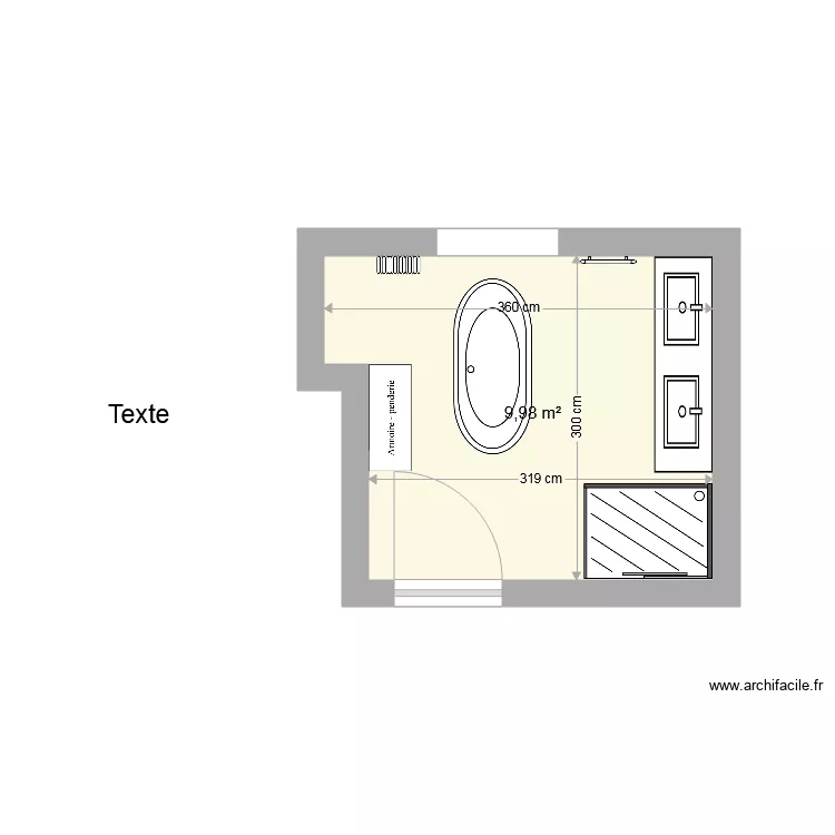 sdb morgane. Plan de 