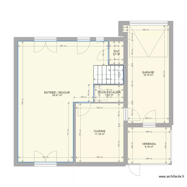 Maison Beauzelle. Plan de Maison Beauzelle. Plan de