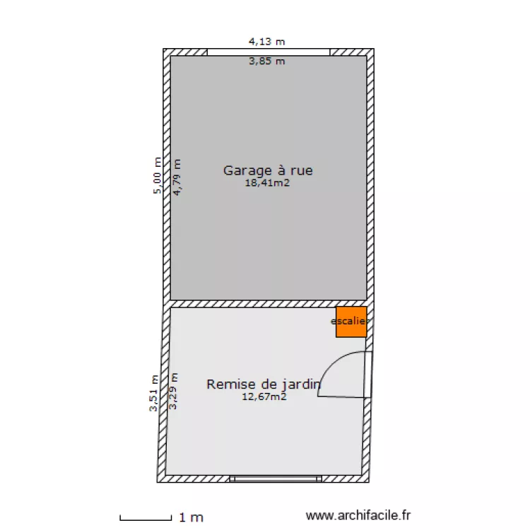 garage. Plan de garage. Plan de