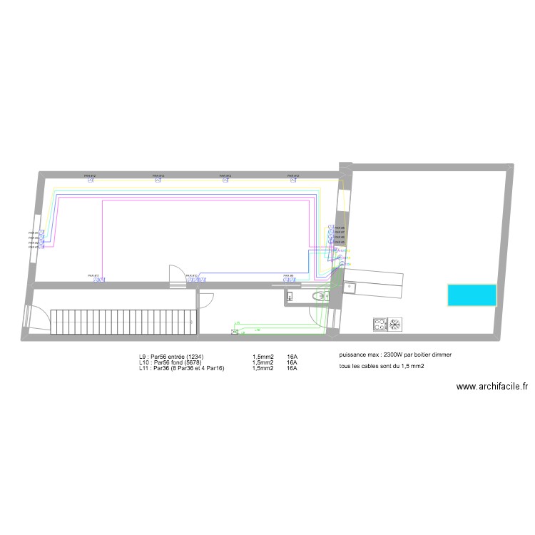 La Laverie Marseille prises électriques PAR. Plan de 0 pièce et 0 m2