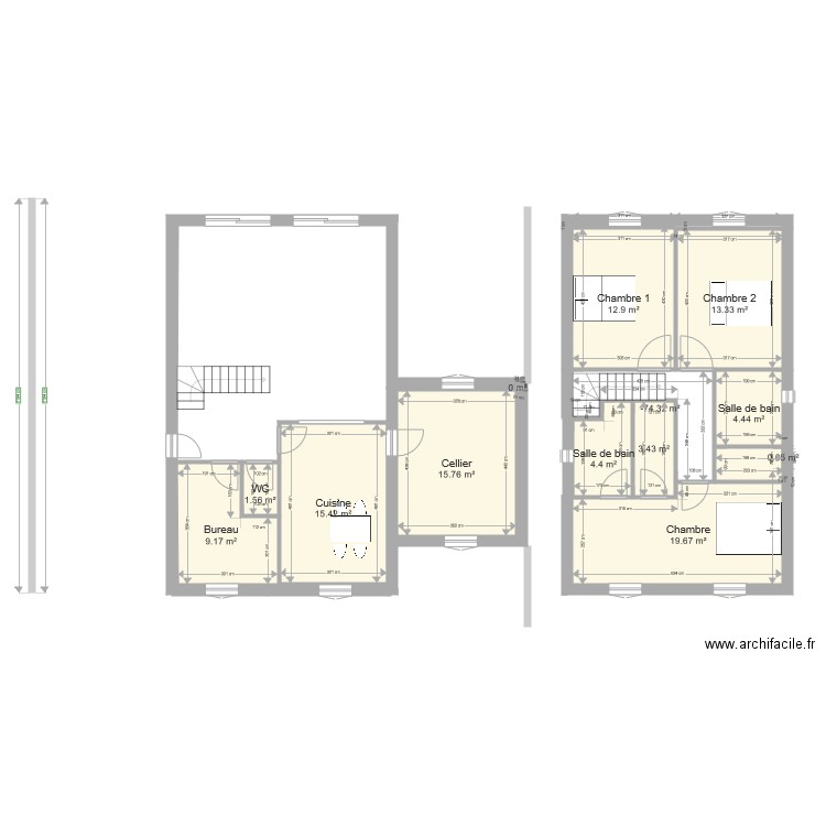 Scenario A. Plan de 0 pièce et 0 m2