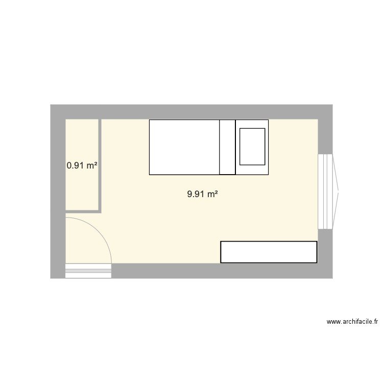 Chambre 1. Plan de 0 pièce et 0 m2