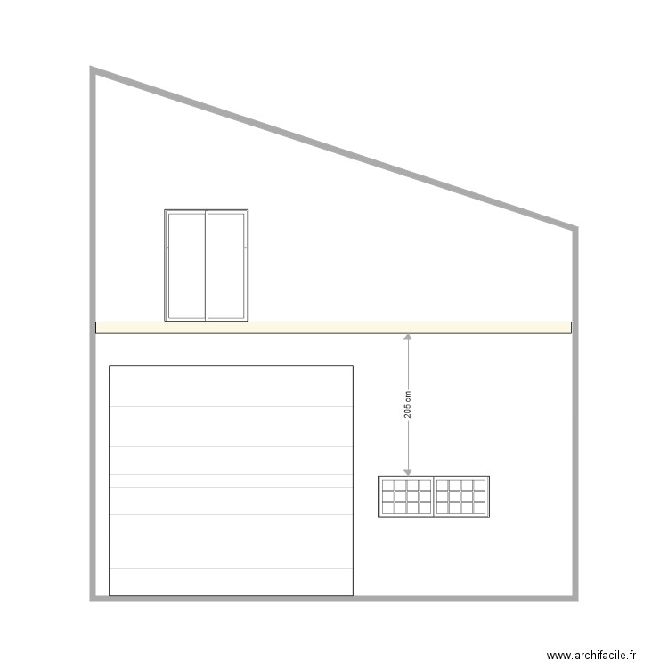 Facade est BATIMENT actuel. Plan de 0 pièce et 0 m2