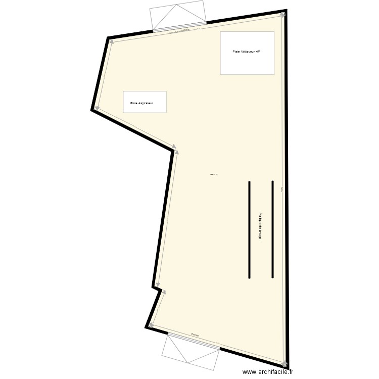 Plan terrain pour portique de lavage TOTAL 2. Plan de 0 pièce et 0 m2
