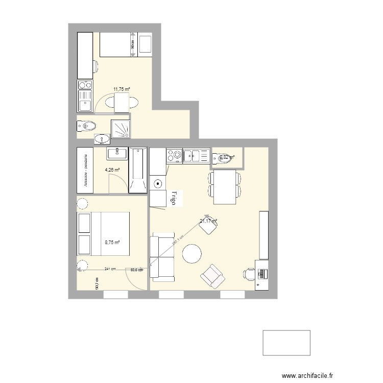 PLAN 123 place Saint Léger actuel V6 2021 11 03 1548. Plan de 0 pièce et 0 m2