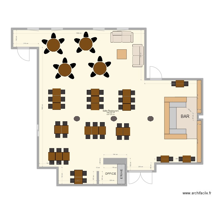 L'UNION. Plan de 1 pièce et 144 m2