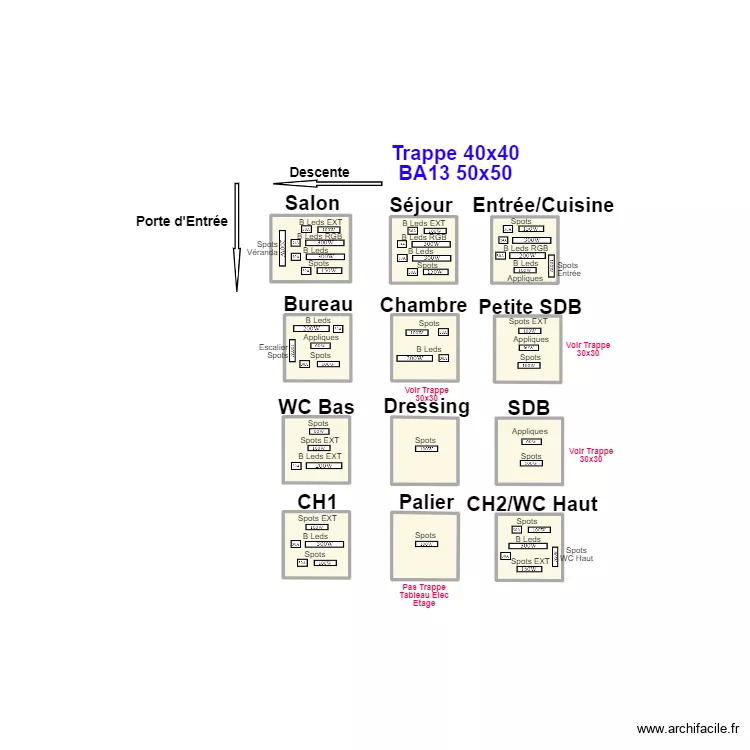 Trappe Tech.. Plan de 