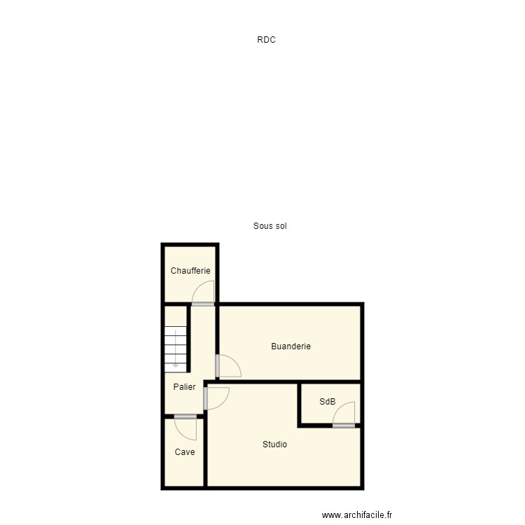 lafitte sous sol. Plan de 0 pièce et 0 m2