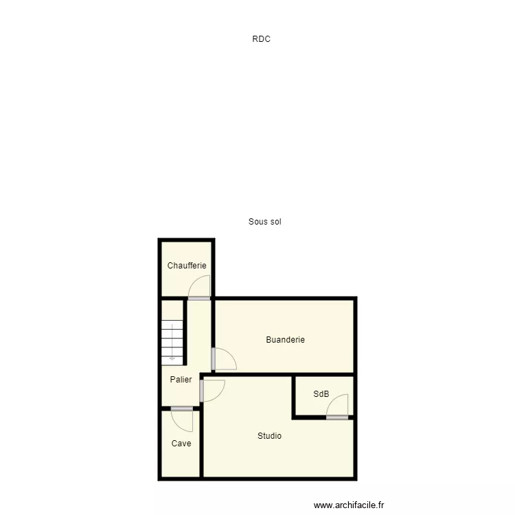 lafitte sous sol. Plan de 