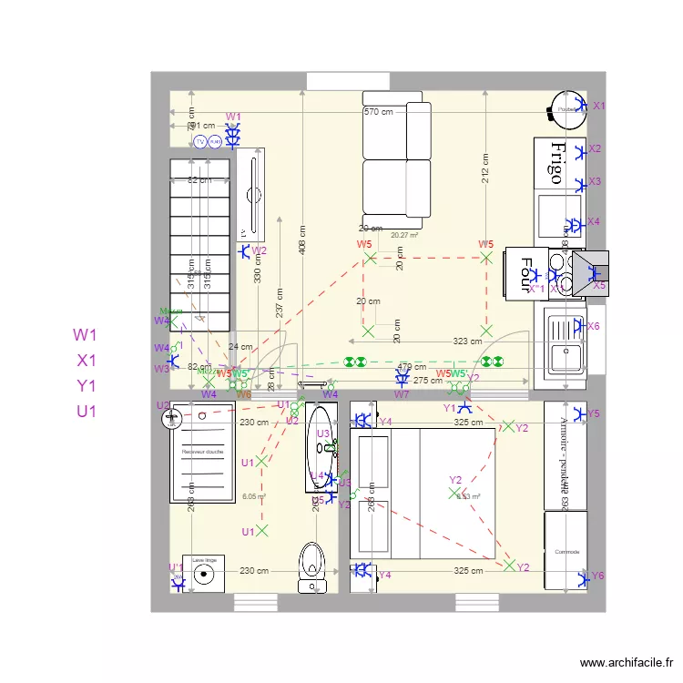 Gîte Schéma électrique. Plan de Gîte Schéma électrique. Plan de