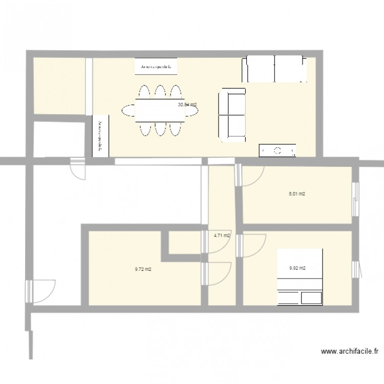 Charpentier 3. Plan de 0 pièce et 0 m2