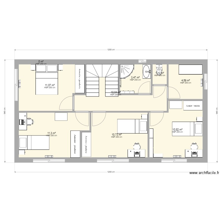 MAISON ETAGE 2021 nouveau. Plan de 10 pièces et 63 m2