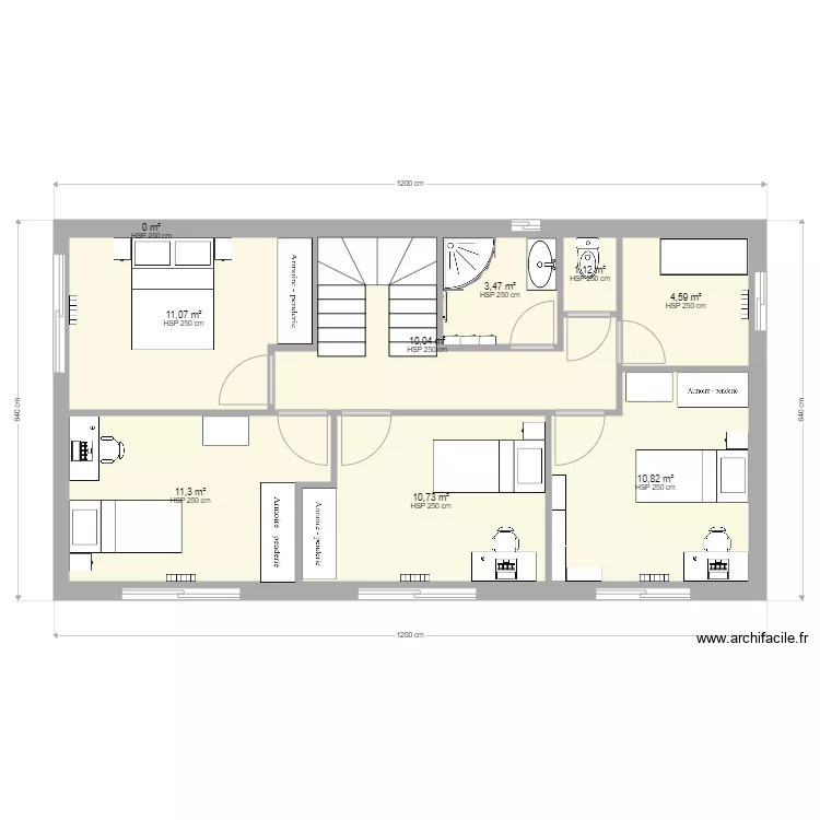 MAISON ETAGE 2021 nouveau. Plan de 
